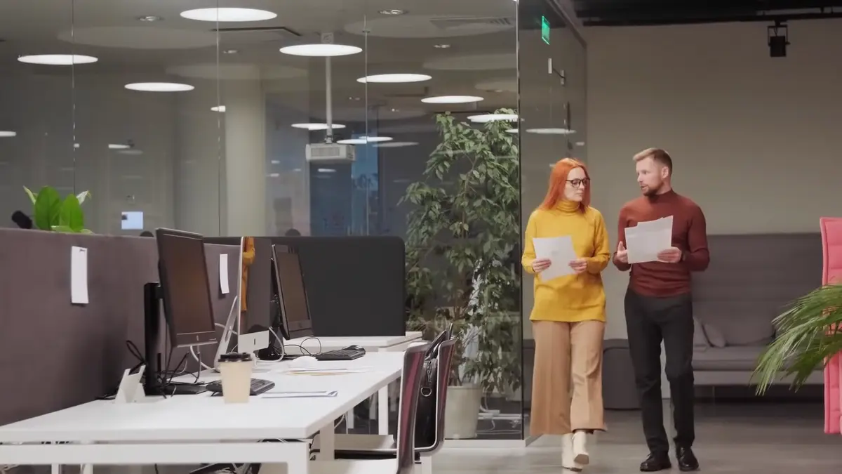 Collegues colloborating