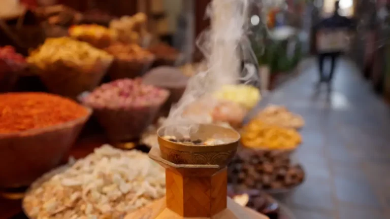 Bakhoor incense burning on Dubai streets