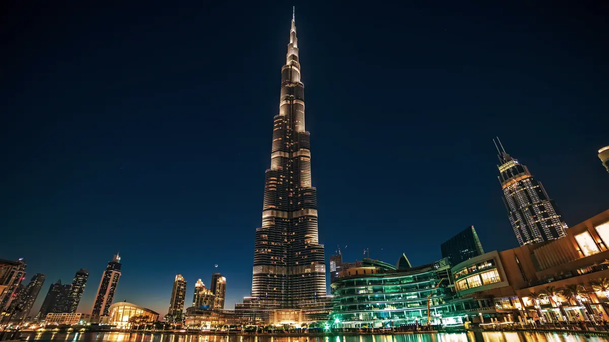 Burj Khalifa at night