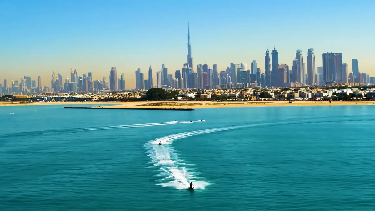Dubai Skyline view from Jumeirah Bay Island 1