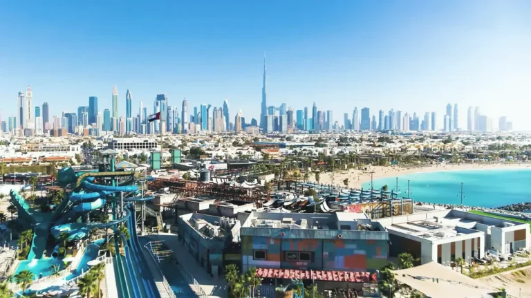 Dubai Skyline view from Jumeirah La Mer Beach 2