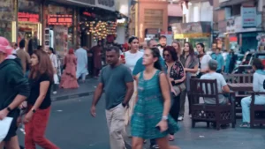 People walking in Dubai Gold market